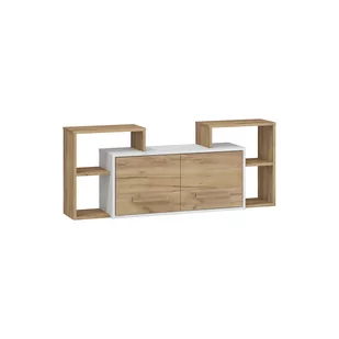 Półka 2D RIO-16 Rio MebloCross Dąb Artisan / Biały Mat - Półki do salonu - miniaturka - grafika 1
