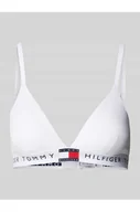 Biustonosze - Biustonosz trójkątny z elastycznym paskiem z logo model TH HERITAGE - Tommy Hilfiger - miniaturka - grafika 1