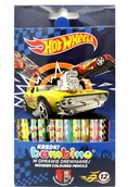 Kredki, ołówki, pastele i pisaki - St. Majewski St Majewski KREDKI BAMBINO DREWNIANE GRUBE 12 KOLORÓW + TEMPERÓWKA HOT WHEELS - miniaturka - grafika 1