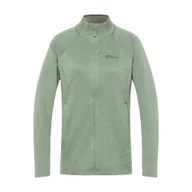 Bluzy damskie - Bluza damska Jack Wolfskin TAIGA FZ W eucalyptus - L - miniaturka - grafika 1