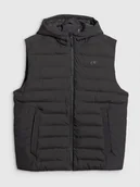 Kurtki męskie - 4F Bezrękawnik z wypełnieniem syntetycznym męski - czarny XXL - miniaturka - grafika 1