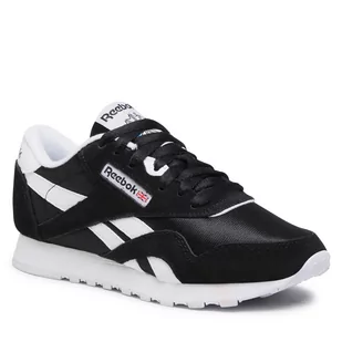 Reebok Damskie klasyczne nylonowe sneakersy, czarne/białe, 42,5 EU - Sneakersy damskie - miniaturka - grafika 1