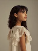 Sukienki i spódniczki dla dziewczynek - Reserved - Tiulowa sukienka - kremowy - miniaturka - grafika 1