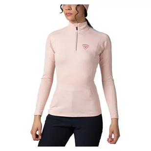 Bluza narciarska damska Rossignol Classique 1/2 zip RLMWL08 - Bluzy narciarskie - miniaturka - grafika 1