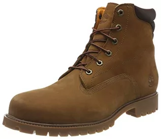 Półbuty męskie - Timberland Męskie buty sznurowane 6 cali Basic Alburn Waterproof, Brązowy brązowy nubuck, 40 EU - grafika 1