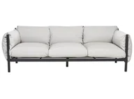 Sofy ogrodowe - Sofa ogrodowa 3-osobowa jasnoszara ESPERIA - miniaturka - grafika 1