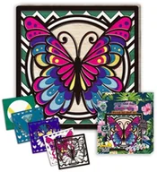 Zabawki kreatywne - Zestaw do tworzenia obrazów z drewna - Motyl - miniaturka - grafika 1