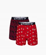 Majtki męskie - Atlantic BOKSERKI MĘSKIE 2GMB-003 XXL czerwony/granatowy - miniaturka - grafika 1