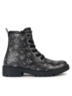 Buty dla dziewczynek - Geox Trapery Jr Casey J2620D 00004 C9999 D Czarny - miniaturka - grafika 1