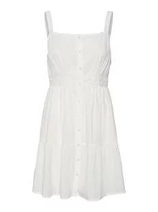 VERO MODA Sukienka damska Vmmilan Sl Short Dress WVN, Snow White, XL - Sukienki - miniaturka - grafika 1