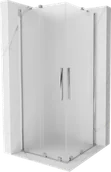 Kabiny prysznicowe - Mexen Velar Duo kabina prysznicowa rozsuwana 100x100 cm, szron, chrom - 871-100-100-32-01 - miniaturka - grafika 1