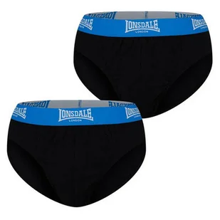 Lonsdale 2 szt. slipy męskie czarne, Rozmiar L - Majtki męskie - miniaturka - grafika 1