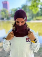 Apaszki i szaliki męskie - Męski bawełniany komin Bordo - miniaturka - grafika 1