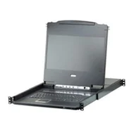 Przełączniki KVM - Przełącznik KVM LCD ATEN CL6708MW 43 cm, 8 portów USB-DVI, układ CH - miniaturka - grafika 1