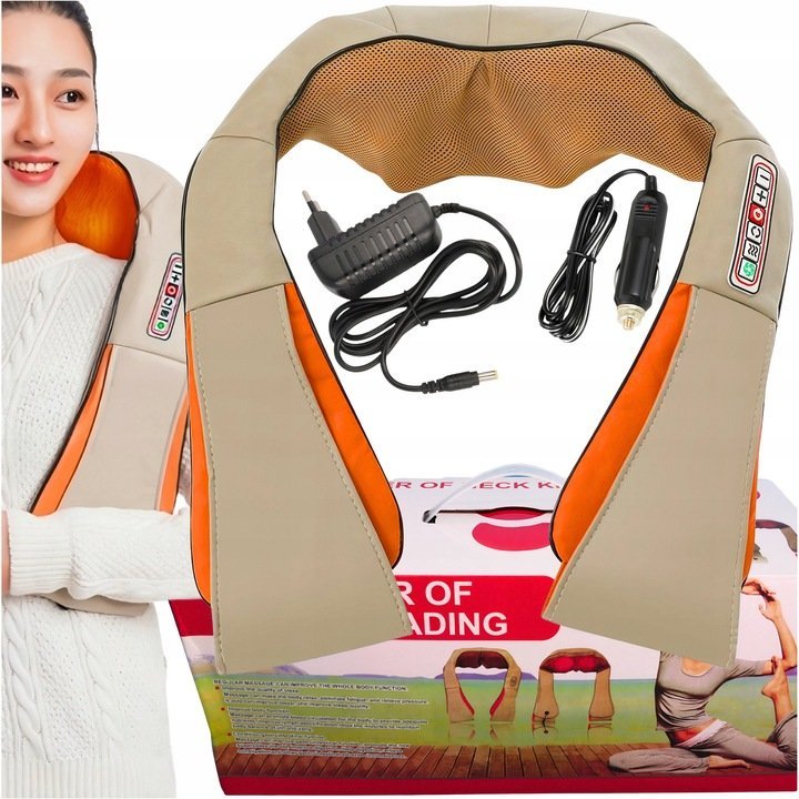Masażer Shiatsu Szyi Karku Pleców Ciała Grzejący