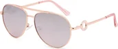 Okulary przeciwsłoneczne - Guess Okulary przeciwsłoneczne GF0364 28U 59 Damskie Różowe Złoto - miniaturka - grafika 1