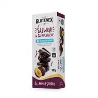 Bakalie - Glutenex Śliwka w czekoladzie bez dodatku cukrów 180 g - miniaturka - grafika 1