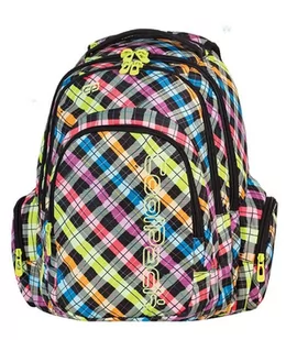 Patio Plecak MŁODZIEŻOWY COOLPACK 61001 MODEL 20016 KOLOROWA KRATA - Plecaki szkolne i tornistry - miniaturka - grafika 1