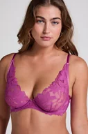 Biustonosze - Hunkemöller Biustonosz nieusztywniany z fiszbinami Ingrid Fioletowy - miniaturka - grafika 1