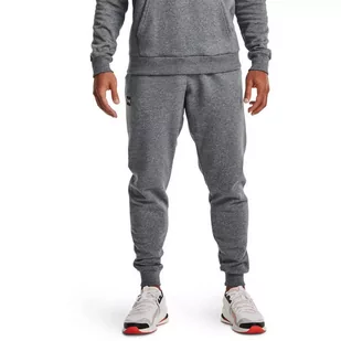 Under Armour, Spodnie dresowe męskie Rival Fleece Jogger 2021, 1357128-012, szary, rozmiar S - Spodnie sportowe męskie - miniaturka - grafika 1