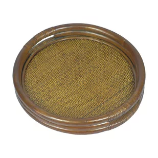 RattaNeo Coral a204 taca brąz rattan naturalny - Tace i patery - miniaturka - grafika 1