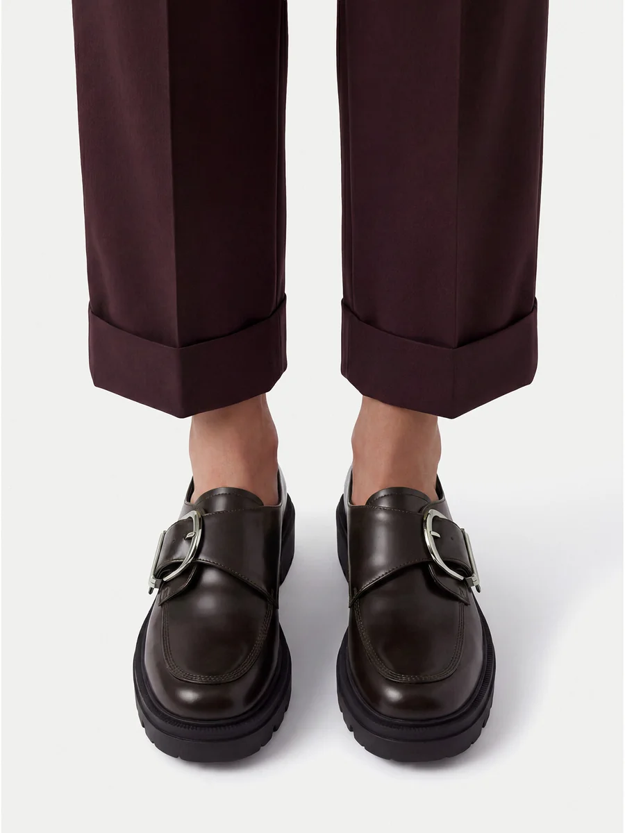 Loafersy CEO-295FF Bordowy