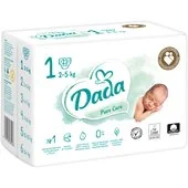 Pieluchy - Pieluszki Dada Pure Care Rozmiar 1 2-5 kg 23 szt. - miniaturka - grafika 1
