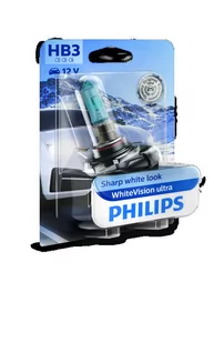 Żarówka PHILIPS HB3 WhiteVision Ultra (1 sztuka) - Żarówki samochodowe - miniaturka - grafika 1
