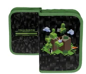 Piórniki - Piórnik szkolny dwuklapkowy Minecraft Press Start Piksele Pixel - miniaturka - grafika 1