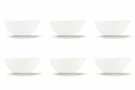 Miski i półmiski - Zestaw misek porcelanowych dla 6 osób biały RESEDA - miniaturka - grafika 1