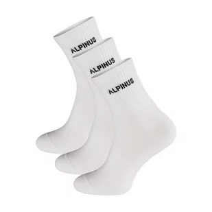 Skarpety trekkingowe dla dorosłych Alpinus Alpamayo 3-pack białe - Odzież trekkingowa damska - miniaturka - grafika 1