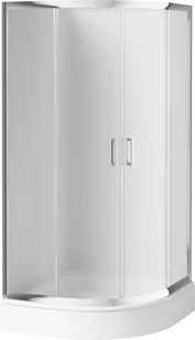 Kabina ONNLINE półokrągła, profil chrom, szkło szron 90x185 - Kabiny prysznicowe - miniaturka - grafika 1