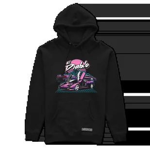 Czarna bluza z kapturem Lamborghini El Diablo-XS - Bluzy męskie - miniaturka - grafika 1