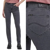 Spodnie damskie - Lee MARION STRAIGHT Moody Grey PROSTE ELASTYCZNY SZARY DżINS W28 L33 - miniaturka - grafika 1