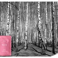 Fototapety - FOTOTAPETA DO SYPIALNI SALONU CZARNO-BIAŁY PEJZAŻ LAS WE MGLE 3D 200x140 - miniaturka - grafika 1