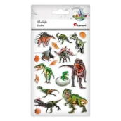 Szkolne artykuły papiernicze - Naklejki wypukłe miękkie dinozaury mix 17szt - Titanum - miniaturka - grafika 1