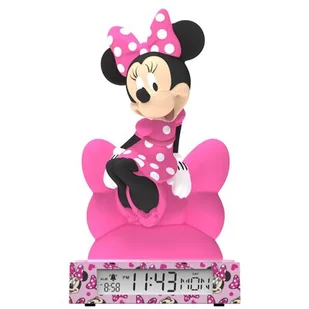 Budzik z lampką nocną KIDS EUROSWAN Disney Minnie 3D MN4500 - Wyposażenie pokoiku dziecięcego - miniaturka - grafika 1