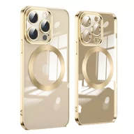 Etui i futerały do telefonów - D-Pro Gloss MagSafe Case etui magnetyczne obudowa iPhone 11 Pro (Gold) - miniaturka - grafika 1