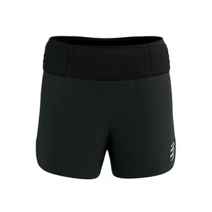 COMPRESSPORT Spodenki biegowe damskie TRAIL RACING SHORT black - Spodnie sportowe damskie - miniaturka - grafika 1