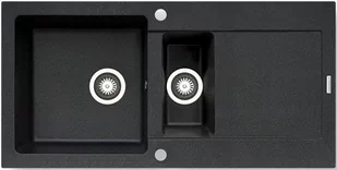 Pyramis Zlew MIDO 100x50) 1 1/2B 1D czarny 70090201) - Zlewozmywaki - miniaturka - grafika 1
