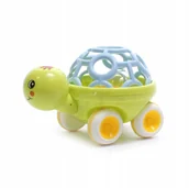 Gryzaki dla dzieci - Auto Grzechotka Żółw Miękki Gryzak Różne Kolory - miniaturka - grafika 1