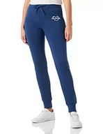 Spodnie damskie - Love Moschino Damskie spodnie dresowe Slim Fit Jogger z nadrukiem holograficznym, niebieski, 46 - miniaturka - grafika 1