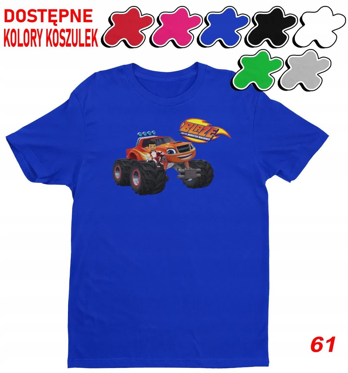 Dziecięca Koszulka Z Nadrukiem Duży Wybór Blaze Maszyny -M 134-140