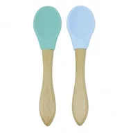 Sztućce dla dzieci - Minikoioi Minikoioi: łyżeczki do nauki samodzielnego jedzenia Scoops (Błękitny) - miniaturka - grafika 1