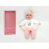 Lalki dla dziewczynek - Lalka bobas 40cm ze smoczkiem, dźwiękiem w piżamce z tiulową spódnicą mówi i śpiewa po polsku 544406-560161 Adar - miniaturka - grafika 1