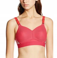 Biustonosze - Biustonosz sportowy Triumph Traction Hybrid Lite P różowy miękki 80A - miniaturka - grafika 1