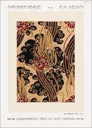 Plakaty - Flower pattern Art Deco stencil print in oriental style. Original from our own 1914 edition of Samarkande, E. A. Séguy -  plakat Wymiar do wyboru: 40x - miniaturka - grafika 1