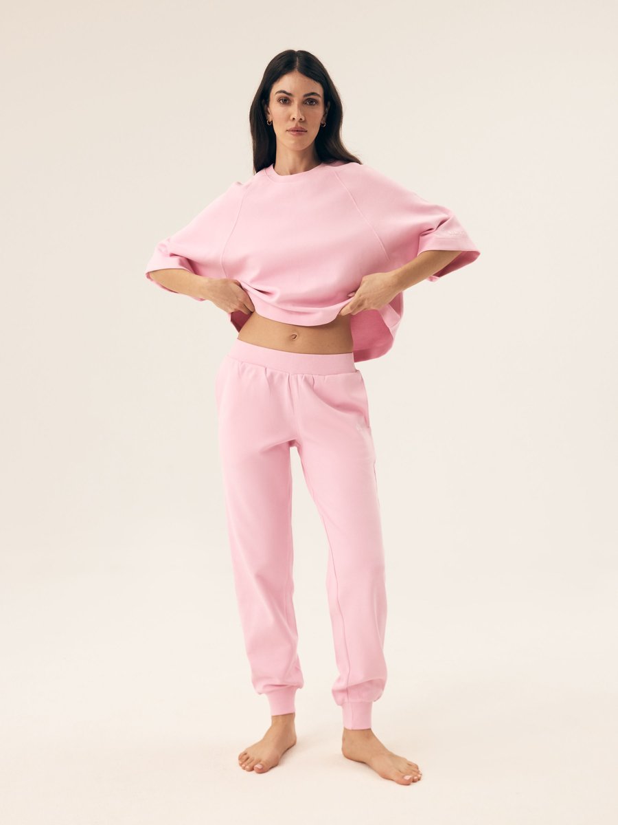 Długie spodnie dresowe Mavere Bloovii różowy M