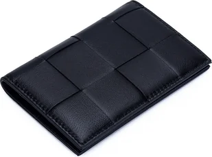 INF etui na paszport ze skóry owczej - portfel podróżny z blokadą RFID Czarny - Portfele - miniaturka - grafika 1