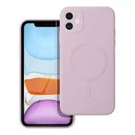 Etui i futerały do telefonów - OEM Futerał Silicone Mag Cover Do Iphone 11 Różowy - miniaturka - grafika 1